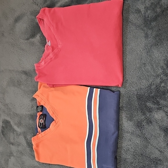 Set Of 2 Cotton V-neck T-shirts American Eagle Merona Size M - Picture 1 of 8